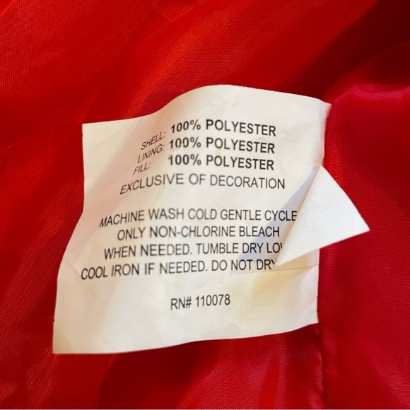 U.S. Polo Assn Puffer Vest Mens 2XL Navy Blue Red Full Zip Sporty Winter Ski EUC - Picture 7 of 9